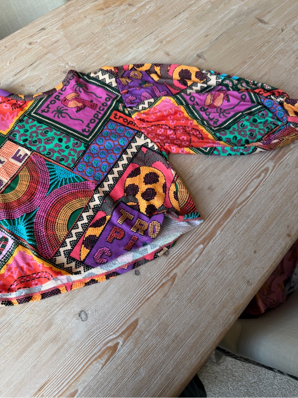 Farm Rio Multicolor Printed Women’s Top - Picture 3 of 5